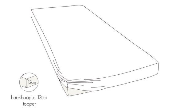 Kayori drap-housse Jersey topper 140-160/200-220cm blanc