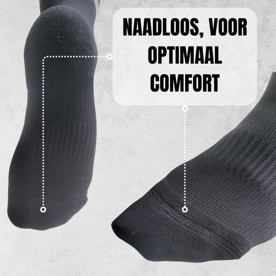 Sandside Support Socks Compression Socks 2 Pairs - Compression Socks - Running Socks - Sport Athletic - Black - Size 36-40 S/M