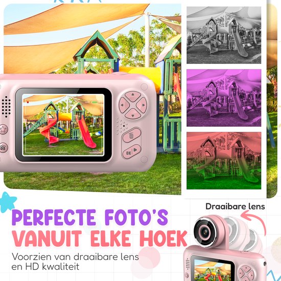 K&L Digital Kids Camera Kids - Caméra vlog pour enfants - Caméras numériques pour enfants - Caméras pour enfants - Caméra pour enfants