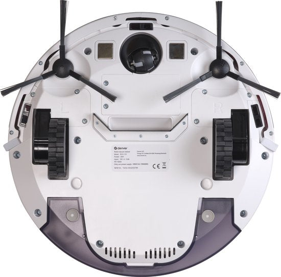 Denver Robot aspirateur avec fonction balayage et TUYA (App) - Robot balayeur WiFi avec station de recharge - 1400PA - RVC110