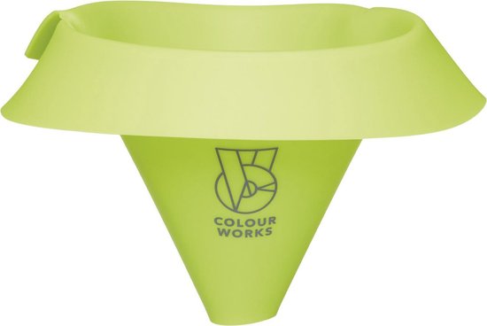Entonnoir Colourworks 17 X 26 cm Silicone Vert