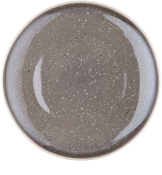 assiette STELLAR Ø27cm - 6 pièces - Gris béton