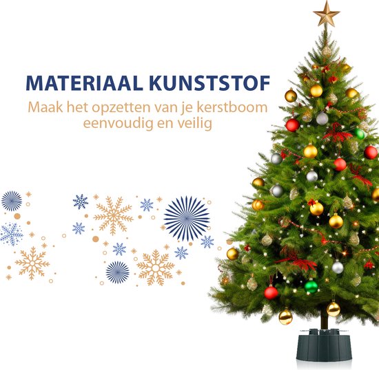 Support de sapin de Noël Arti Casa - Base de sapin de Noël pour vrai sapin de Noël - Support de sapin de Noël pour l'intérieur - Troncs entre 35 - 130 mm