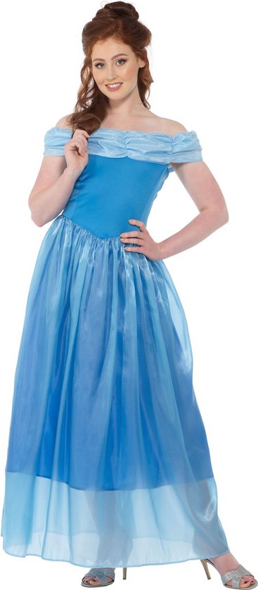 Karnival Costumes Costume de princesse bleu pour femmes Robe de princesse Robe de carnaval pour dames - Polyester - Taille M - Robe 1 pièce