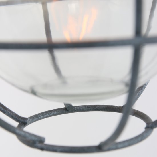 Lampe suspendue Mexlite Ebbe - Gris