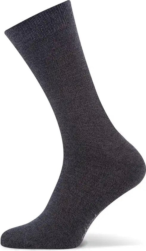 2 paires de chaussettes en bambou - hautes - Chaussettes hautes en bambou pour femmes et hommes - 42 - Gris
