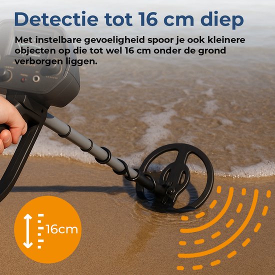Détecteur de métaux Denver pour enfants et adultes - détection de métaux et d'or - étanche - MET117