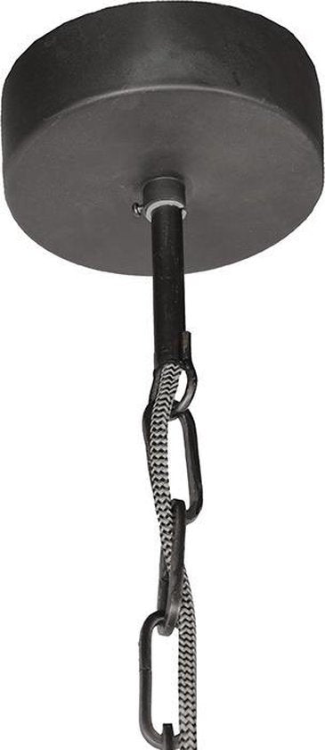LABEL51 - Lampe suspendue Fuse - Acier - Noir - Industriel - 47x47x42 cm