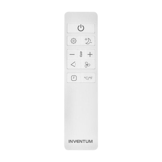 Inventum AC125W - Climatiseur mobile - Climatiseur - Fonction 3 en 1 - Télécommande - Jusqu'à 105 m3 - 12000 BTU - Kit d'étanchéité - Blanc