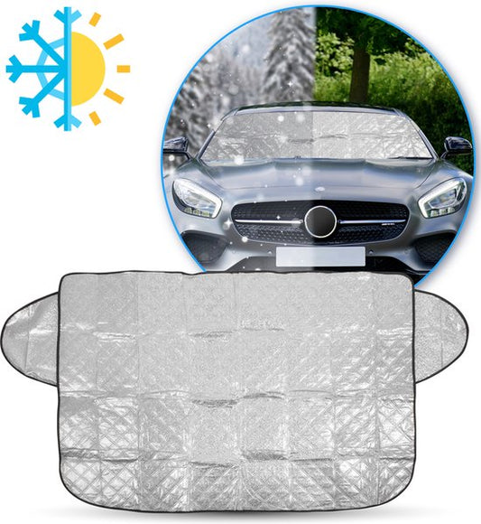 Nuvance - Couverture antigel voiture - Pare-soleil pare-brise voiture - 100 x 145cm - Couverture anti-givre voiture - Housses pare-brise - Accessoires voiture