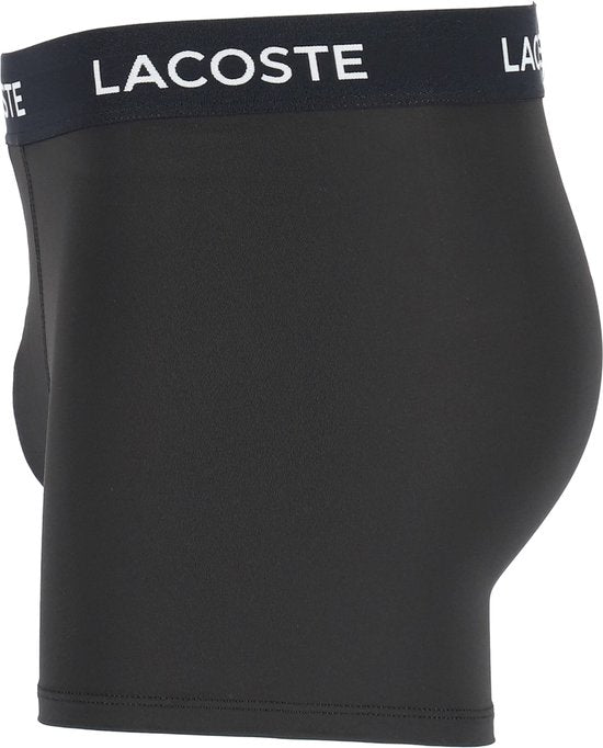 Caleçon Lacoste Hommes Microfibre Noir 3-Pack - Taille M