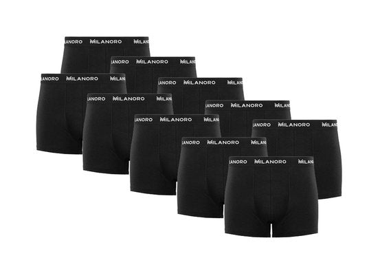 Milanoro - Lot de 10 boxers stylés en coton - Classic - XXL