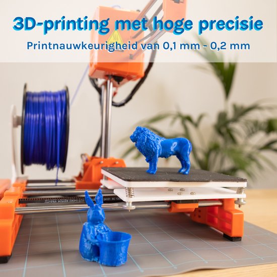 3D&Print Imprimante 3D pour débutants, enfants - Kit de construction - Pack de démarrage pour enfants - Orange