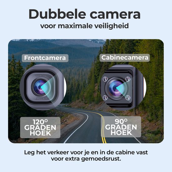 Denver Dashcam - Dashcam pour voiture - Caméra frontale et de cabine - Full HD - Grand Angle 120° - Enregistrement en boucle - Capteur G - CCT2500