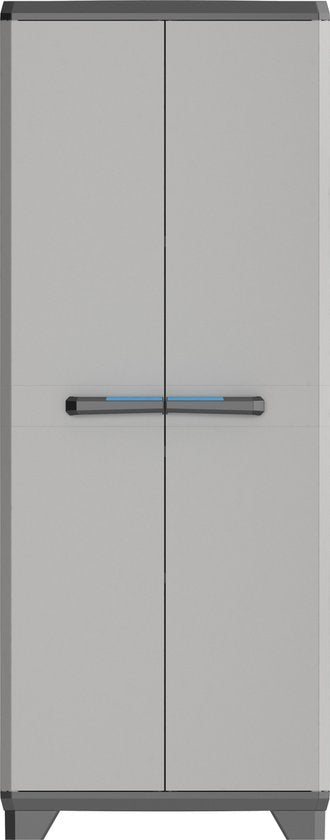 Keter Linear Utility Storage Cabinet - 68x173x39 cm - Gris/Noir
