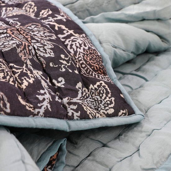 Plaid - Mica Décorations - Couverture - L150 x B130 cm - Noir