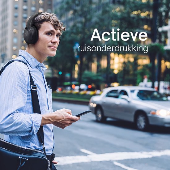 Grundig Bluetooth Headphones - Casque sans fil - Casque supra-auriculaire avec 40 heures d'autonomie de lecture - Casque sans fil avec microphone - Câble audio 3,5 mm et câble de chargement USB-C inclus.
