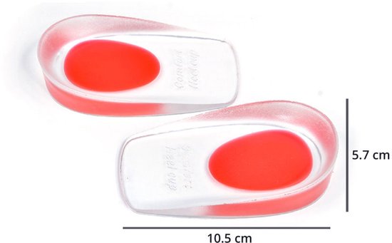 Wellhealth - Coussinets d'épine calcanéenne confortables pour un soutien supplémentaire - Hommes - 2 paires