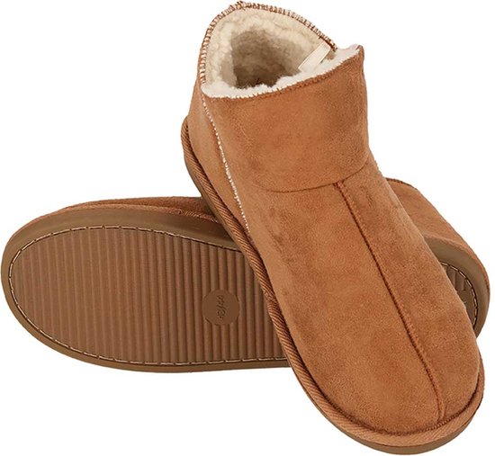 Chaussons Apollo en daim cognac pour femme - Taille 39/40