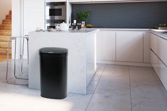 Umuzi Cleaning Touch Bin Poubelle - 58 litres - Noir - 70x29x41cm