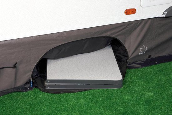 Bo-Camp - Coupe-tirage pour caravane - Universal deluxe - Avec compartiment de rangement