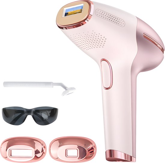 Leafline® Épilateur laser IPL - Épilateur pour dames - Indolore avec refroidissement par glace - Pour une épilation permanente de toutes les parties du corps - 999 999 flashs - Usage domestique