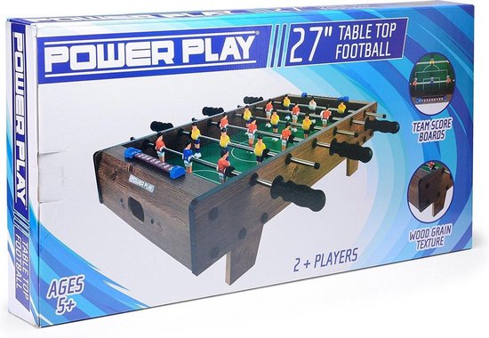 Baby-foot - 68,58cm - Marron - 16 pièces - Baby-foot