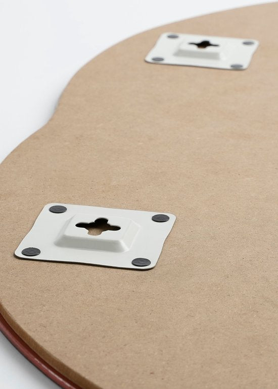 Mica Decorations Miroir mural Avilo - L58 x l45 cm - Rouge foncé