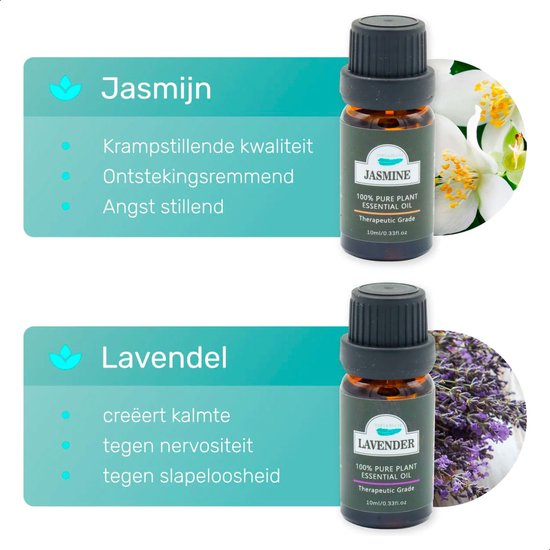 Soft & Silky - Huile essentielle - 6 pièces - 100% naturel - Convient à la peau - Diffuseur - Bain de pieds - Sauna - Essentiel - Parfum - Huile - Huiles