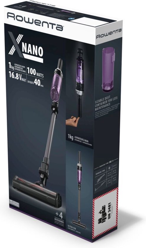 Rowenta X-Nano Essential RH1128WO - Aspirateur à manche