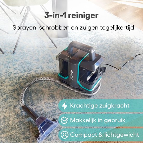 Neatlab Nettoyeur de tapis - Nettoyeur de taches - Machine à nettoyer les canapés - Nettoyeur de sièges - Nettoyeur de meubles - Nettoyeur de textiles - 11 000kPa