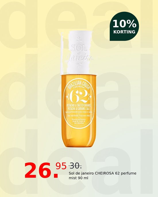 Brume de parfum pour cheveux et corps - Sol de Janeiro - Brazilian Crush Cheirosa 62 - 90 ml