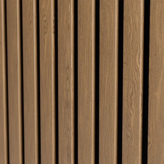 Panneaux muraux acoustiques - Lot de 4 - MDF et mousse PET insonorisants - Naturel foncé - 120 x 60 x 1.8 cm