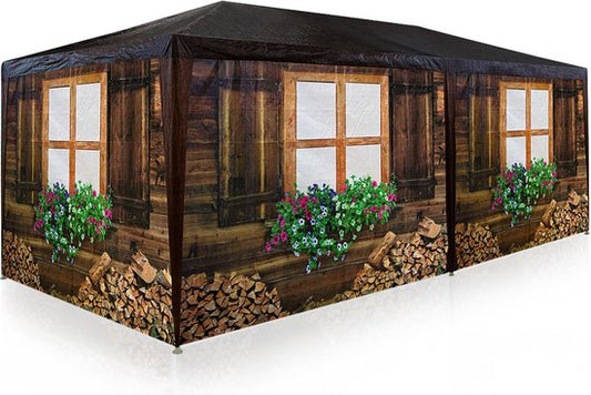 Casaria Party tent - Pavillon 18m² 3x6m avec 6 panneaux latéraux - Apres Ski