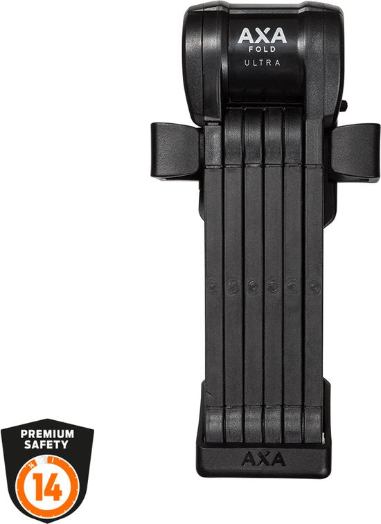 Cadenas pliant AXA Fold Ultra 90 ART 2 - Cadenas pour vélo de qualité - Cadenas premium pour vélos électriques, Fatbike et Bakfiets - Cadenas pliant avec support et services de clé - 90 cm