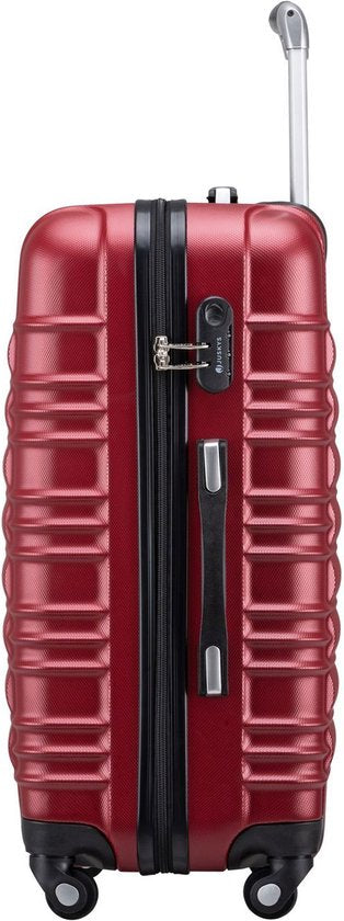 Trolley Travel Case Set / Valise Rome - 4 pièces - Rouge - ABS