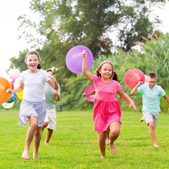 Partizzle 36x Ballons de baudruche en latex colorés - Grand ballon rebondissant - Ballon géant à partager - Grabbelton - Pour enfants et jeunes enfants - XL / 45 cm