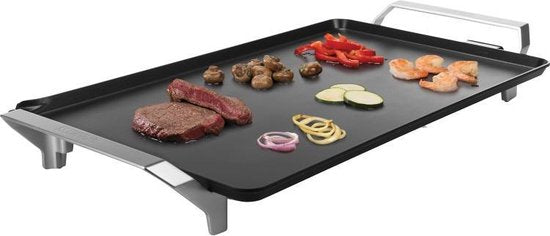 Princess Griddle 103120 - Table Chef Premium - Griddle - Gourmet - Large 60x36 cm - 2500W - Thermostat réglable - Cordon de 1,5 mètre - Teppanyaki - Double élément chauffant - Chauffage extra rapide