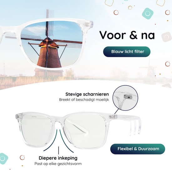 Lunettes de protection contre la lumière bleue - Lunettes d'ordinateur sans force - Lunettes d'affichage