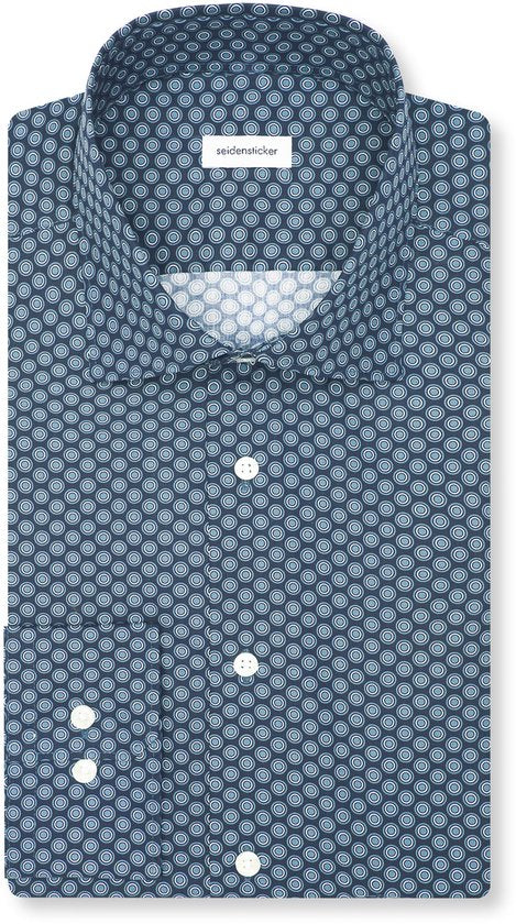 Chemise Seidensticker regular fit, popeline, motif vert