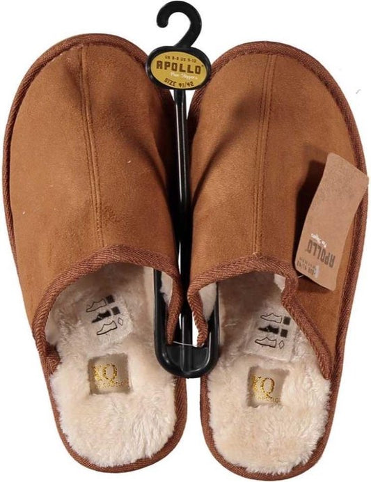 Chaussons Apollo pour hommes - Marron - Taille 45/46