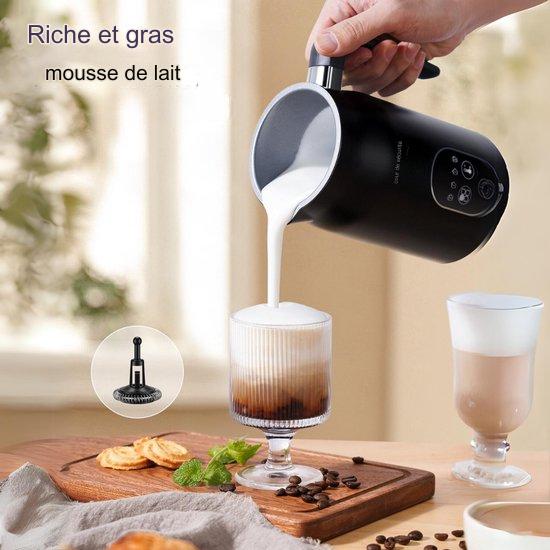 Mousseur à lait électrique Safecourt 350ml- 4-en-1 - Noir