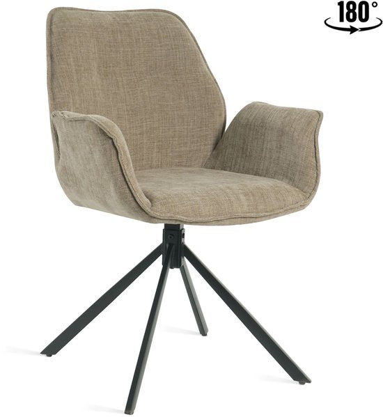 Chaise de salle à manger Lenny Taupe - Giga Furniture - Set of 2