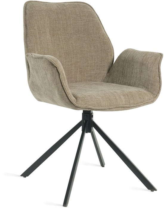 Chaise de salle à manger Lenny Taupe - Giga Furniture - Set of 2