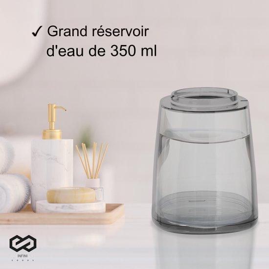 Infinity Goods Hydropulseur - Irrigateur oral - Fil dentaire électrique - Sans fil et rechargeable - 5 accessoires - Noir