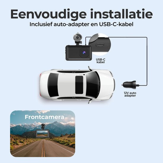 Denver Dashcam - Dashcam pour voiture - Full HD - Grand Angle 120° - Enregistrement en boucle - Capteur G - CCT1650