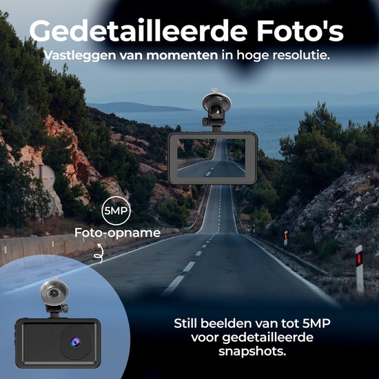 Denver Dashcam - Dashcam pour voiture - Full HD - Grand Angle 120° - Enregistrement en boucle - Capteur G - CCT1650