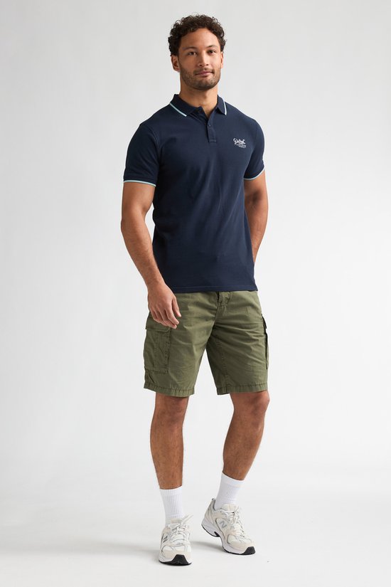 Petrol Industries - Polo à manches courtes Rallye pour homme - Bleu - Taille XL
