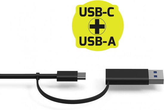 Port Designs 901908-W-EU station d'accueil pour ordinateur portable et réplicateur de ports USB filaire 3.2 Gen 1 (3.1 Gen 1) Type-A Noir