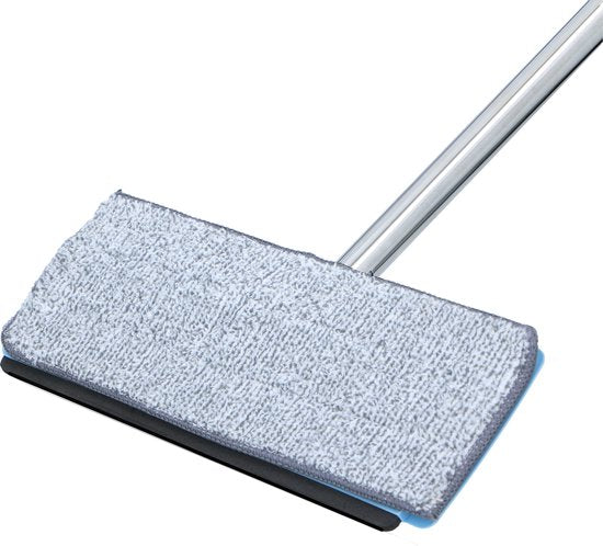 alpina mopping system with bucket - mop incl. 2 microfibre cloths - for hard floors - 360° rotation